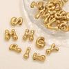 5 Stück Edelstahl 18K PVD-beschichtet A bis Z Englische Buchstaben Anhänger DIY Wasserdichter Schmuck Geschenk Handgefertigtes DIY Zubehör