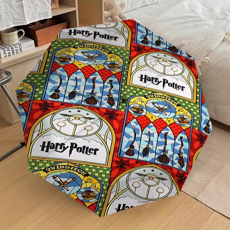 1PC Harry Potter Quidditch Umbrella-8-Rib Reinforced, Automatic Open, Lightweight & Durable, Cute Fashion Accessory for Outdoor, D2618