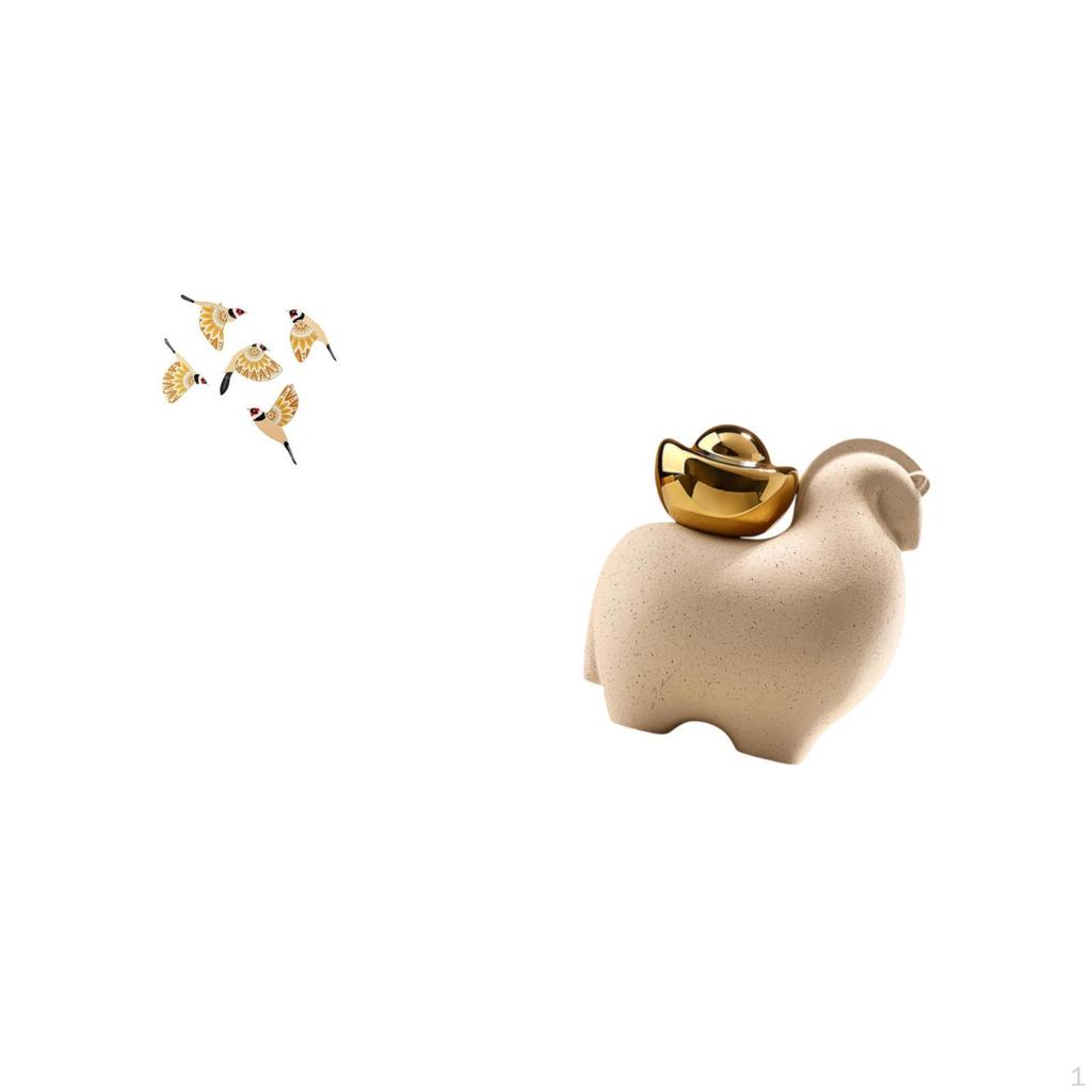Wooden Bird Wall Art Hanging Ornament And Miniature Animal Statue Tabletop Decoration for Creative