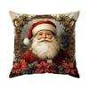 Christmas Reindeer Santa Claus Cushions Pillowcase Polyester Cushion Cover Throw Pillow Sofa Decoration Pillowcover Home Decor