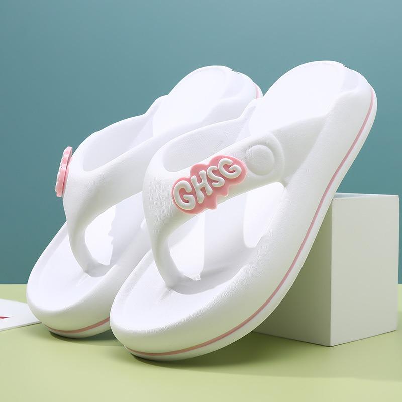 

New women s non-slip flip-flops women s casual non-slip seaside vacation beach bath cool slippers for 35-36 білий