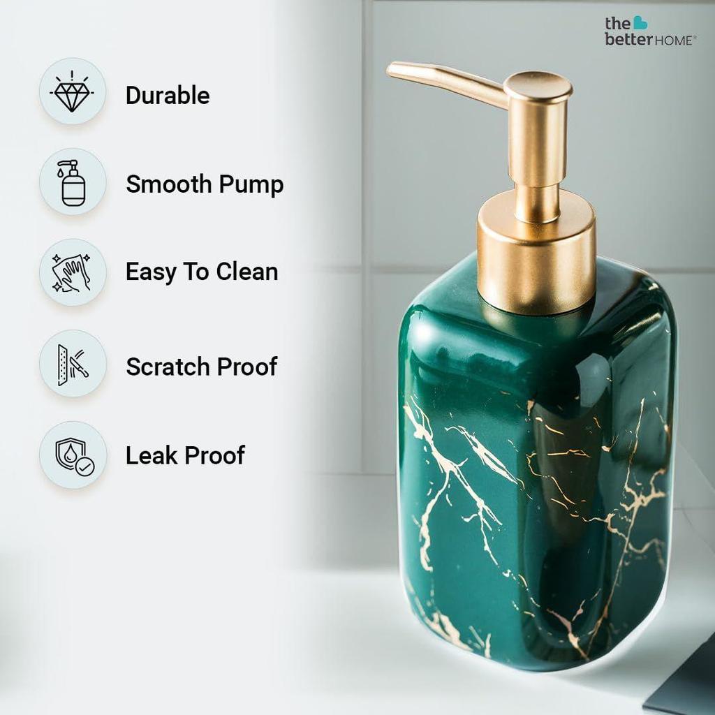 Ceramic Soap Dispenser for Wash Basin Liquid Pump Dispenser | Hand Wash Dispenser for Wash Basin Scratch Proof Smooth Pump
