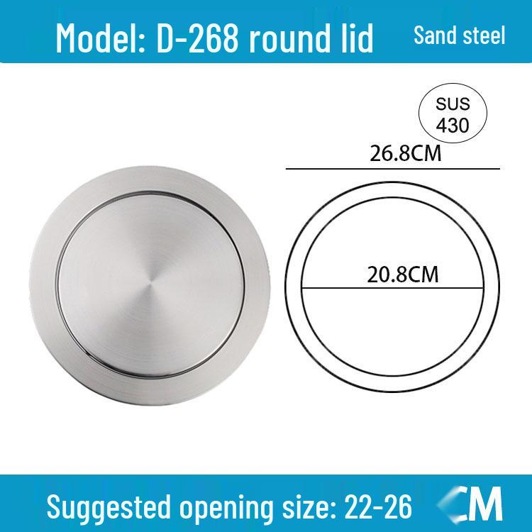 Runder versenkbarer Mülleimer mit Schwingdeckel für die Arbeitsplatte