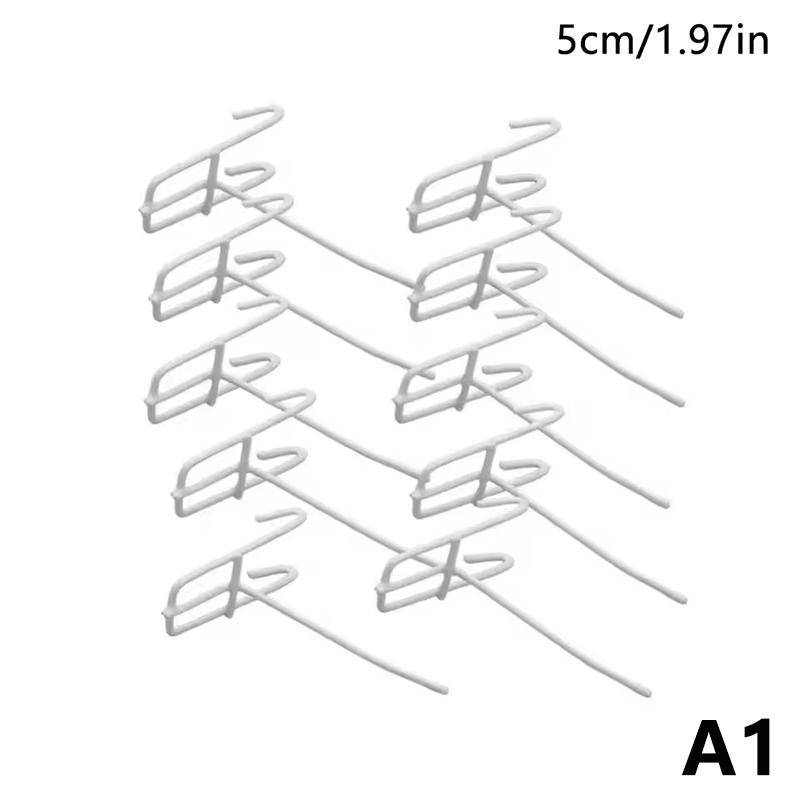 10Pcs Reusable Mesh Panel Hangers Metal Wear-Resistant Storage Hook Removable Universal Net Panel Hooks Store Storage Display