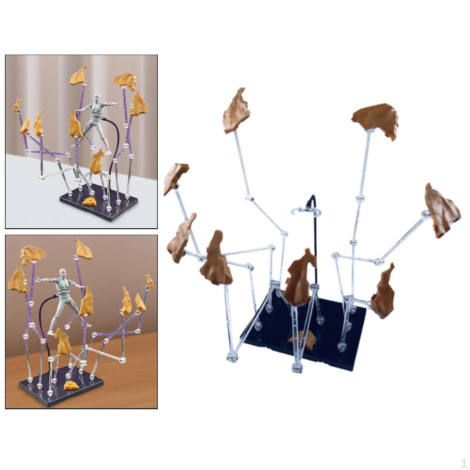 

Подставка для экшн-фигурки Декоративная подставка для модели куклы Креативная легкая прочная база жёлтый