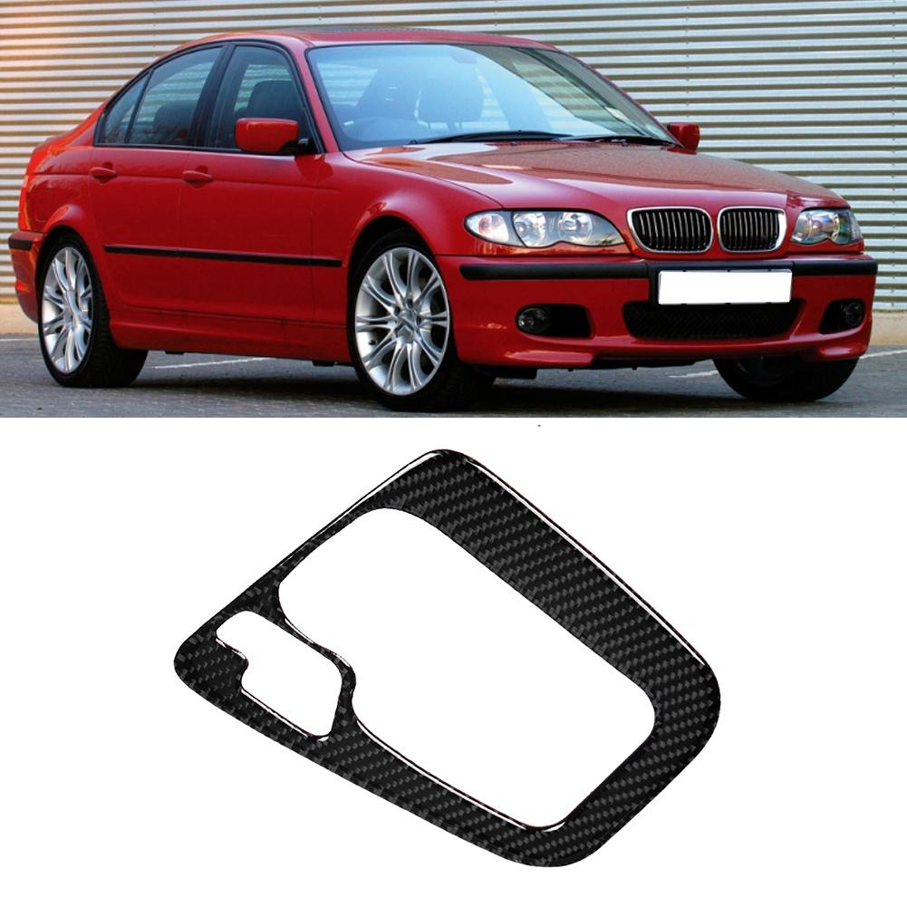 Carbon Fiber Left Hand Drive Center Control Gear Panel Cover Trim Fit for 3 Series E46 1998 2005