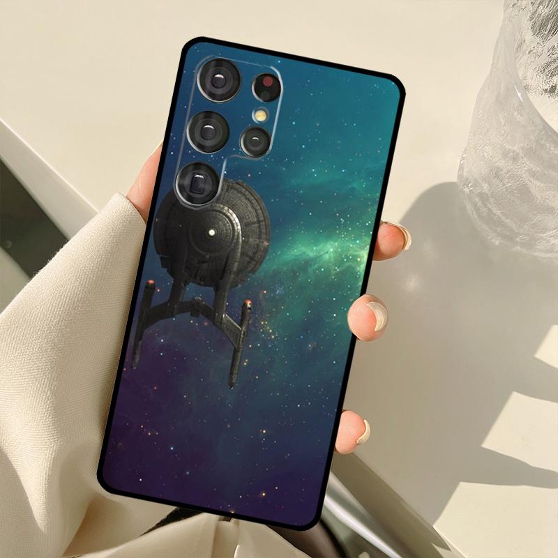 Space Ship Art Case For Samsung Galaxy S25 Ultra S21 S22 S23 S24 Ultra S9 S10 Plus S20 FE S25 FE Back Cover