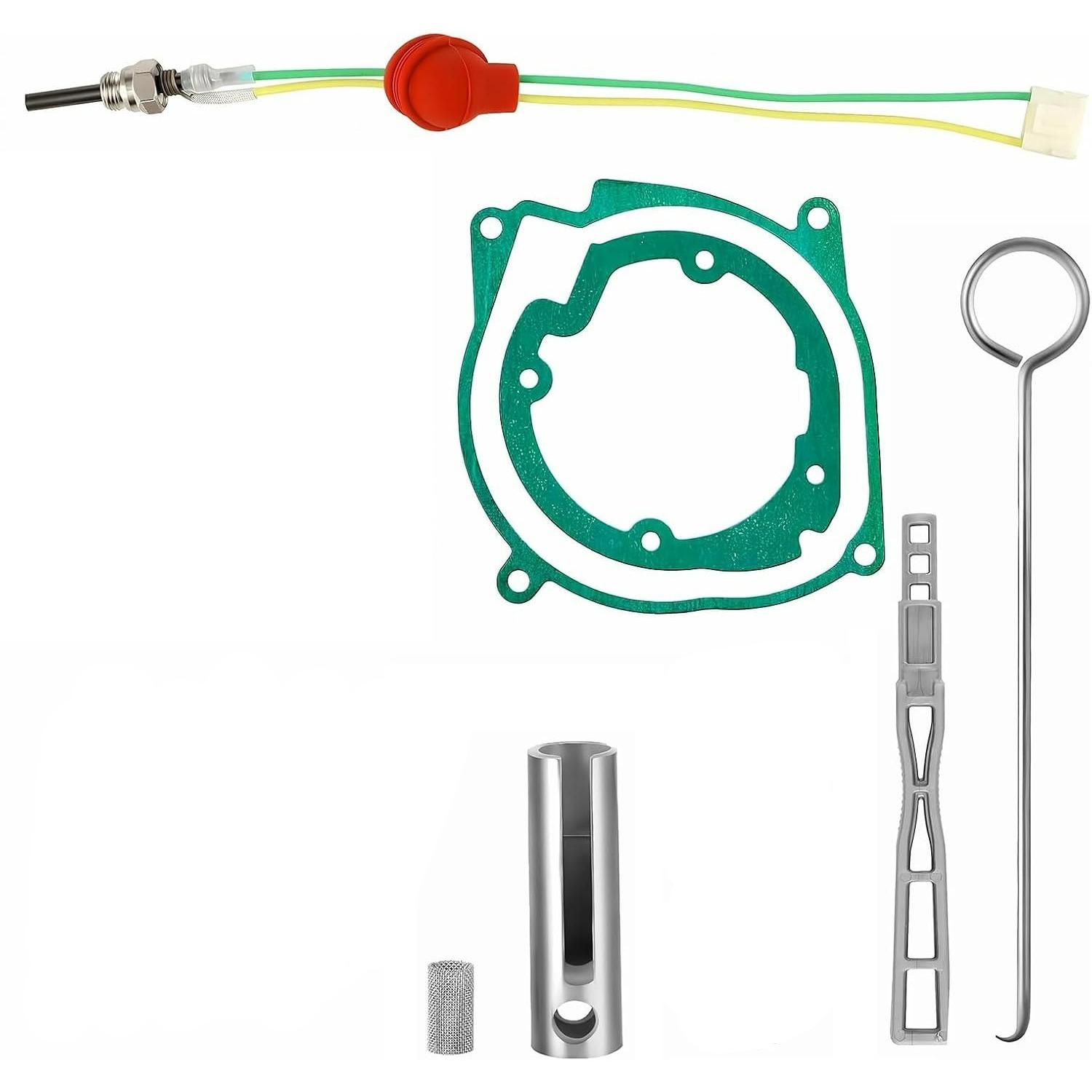 Glow Plug Repair Kit,Diesel Heater Accessories 12V 5KW Parking Diesel Heater Glow Ignition Plug Kit with Filter,Car Ceramic Heater Repair Parts Fit k