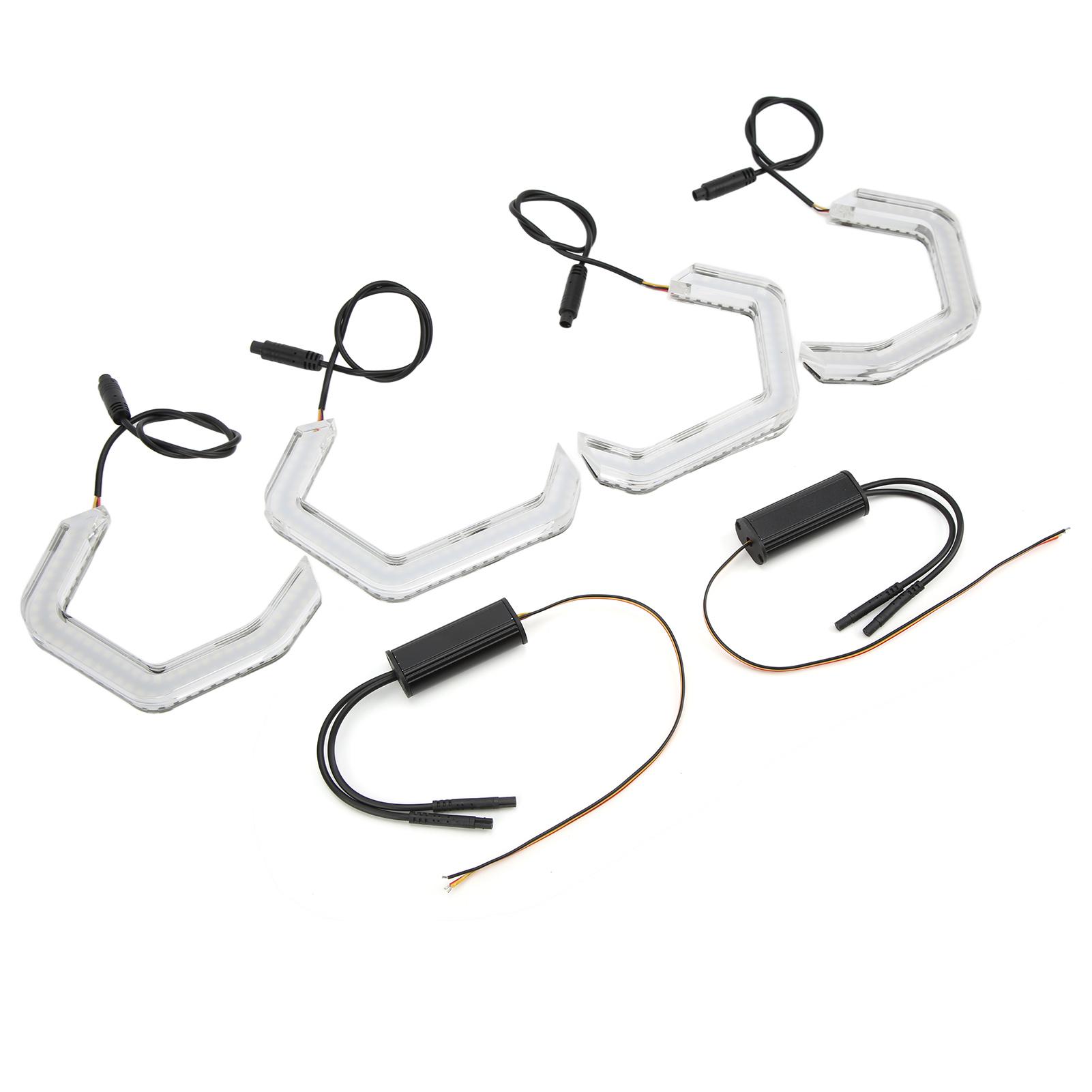 

Комплект светодиодных фар Angel Eye Light, белый, желтый, для замены в стиле M4 для серий 2, 3, 4, 5