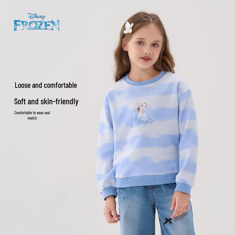 Disney Girls Elsa Print Pullover Sweatshirt 150