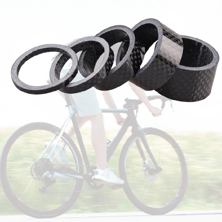 5 Pcs Bike Carbon Fiber Headset Spacer Lightweight Bicycles Headset Washer