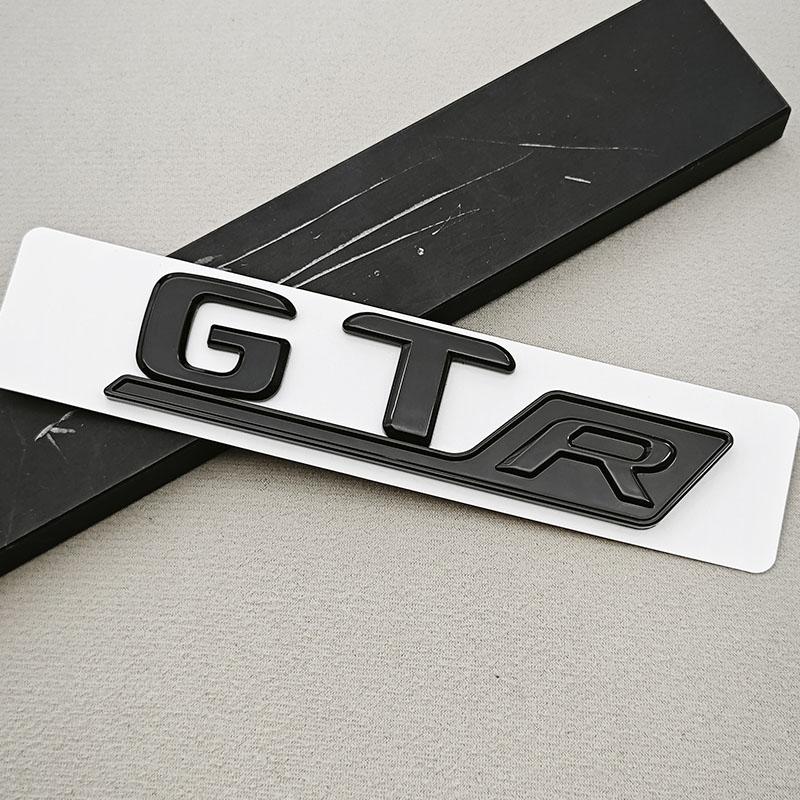 3D ABS Chrome Car Letters Badge Rear Trunk Logo GT R Sticker Emblem Decals For Mercedes Benz GT GT R Tail Marking Accessories