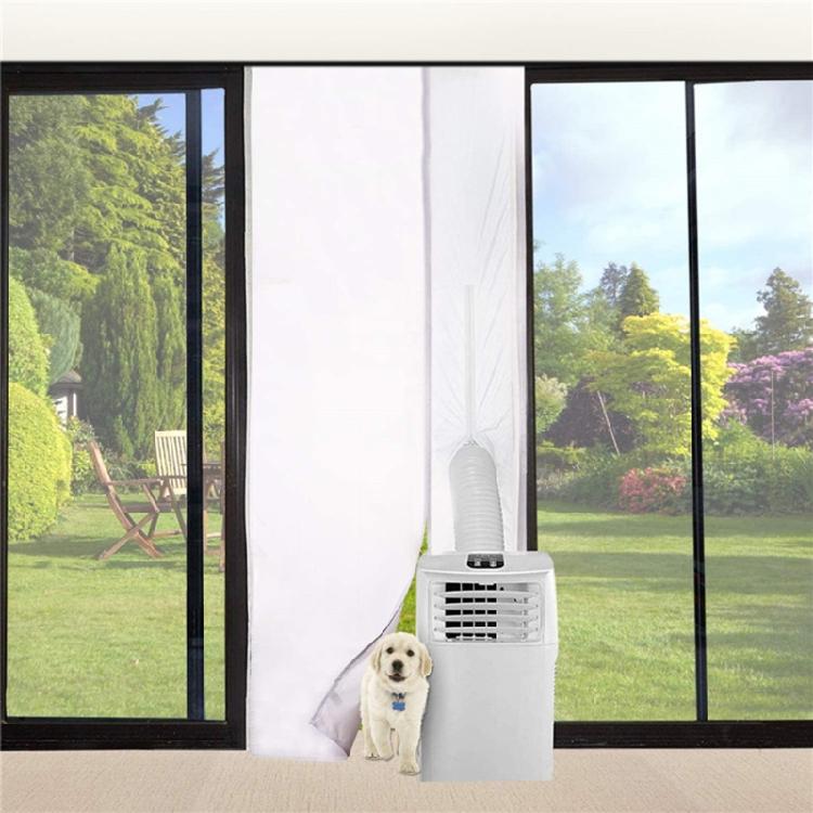 Air Exchange Guards Sliding Door Air Conditioner Sealing Cloth Snap Auto-Shut