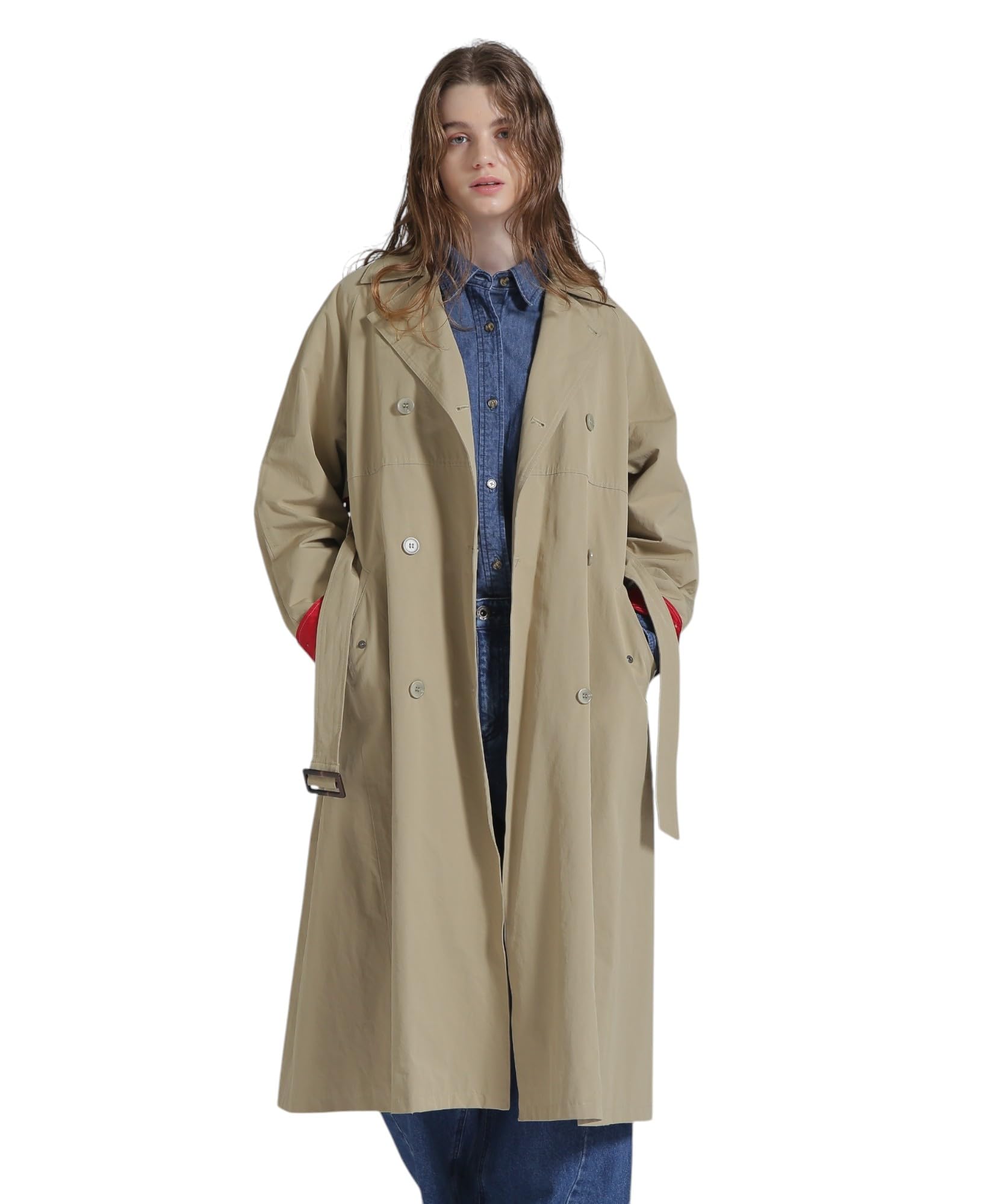 

Avirex COLOR SCHEME TRENCH Size COAT, Women s, M, 040, Beige, 783-5154601