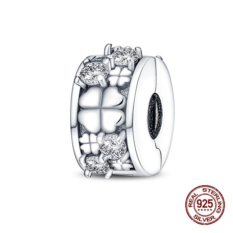 Charms Copper Fit Charms 3Mm Original Bracelet Four Leaf Clover Womens Tree Of Life Beads Diy Fine Jewelry Gift