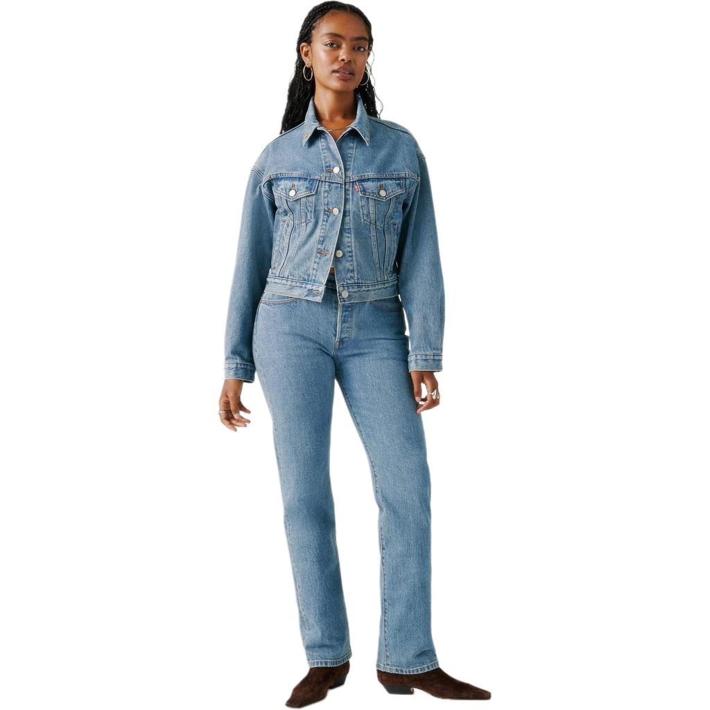 Levis X Beyoncé Collaboration Comfortable Denim Jacket With Flap Pocket Design FW25 Women Jackets 005ON-0001