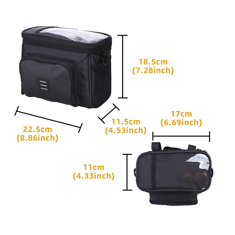 5L Capacity Bicycle Cooler Bag Waterproof Bicycle Storage Pouch Bicycle Handlebar Bag  Long Rides
