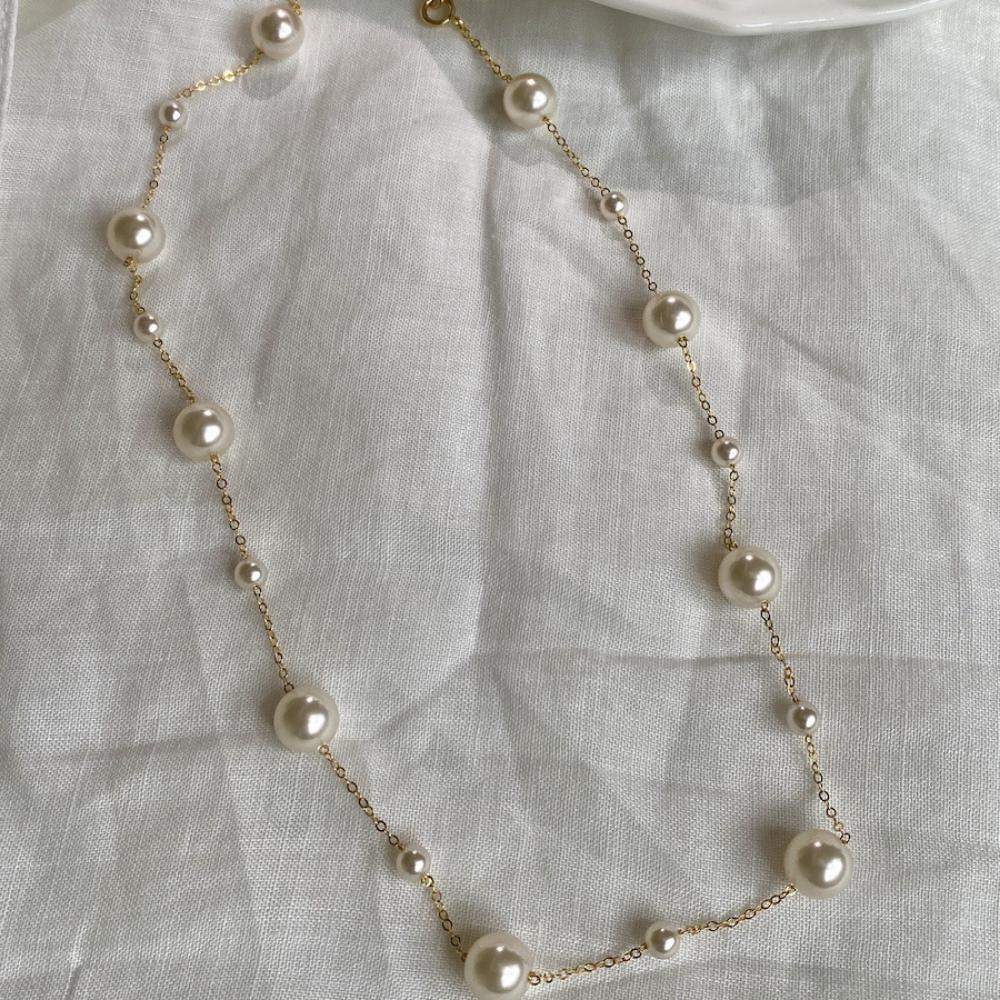 

Ожерелье с жемчужной звездой Простое и универсальное ожерелье на ключице Нишевое ожерелье 02