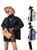 European & American Women's Woolen Long Sleeve Lapel Overcoat