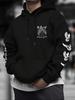 West Coast Hip Hop Printed Men Sports Hoodie Praying Hands Peace Dove Pattern Loose Casual Streetwear Sweatshirt