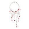 Mehrschichtige Blutstropfen Halskette Quaste Gotischer Schmuck Kreativer Halloween Choker Cosplay