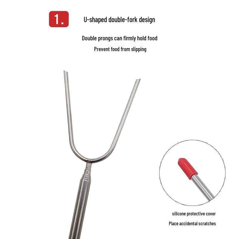 SMVP Extendable Stainless Steel BBQ Roasting Forks