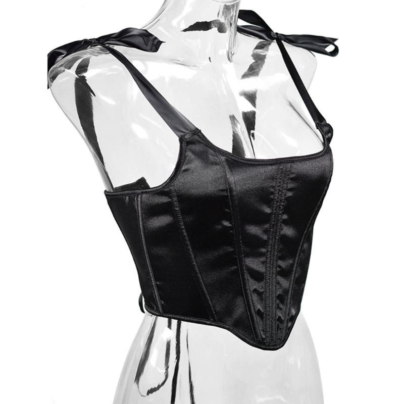 Elegant Solid Color Corset for Women Ladies Dress Corset Fashion Female Stretch Rope Waist Trainer for Prom Party