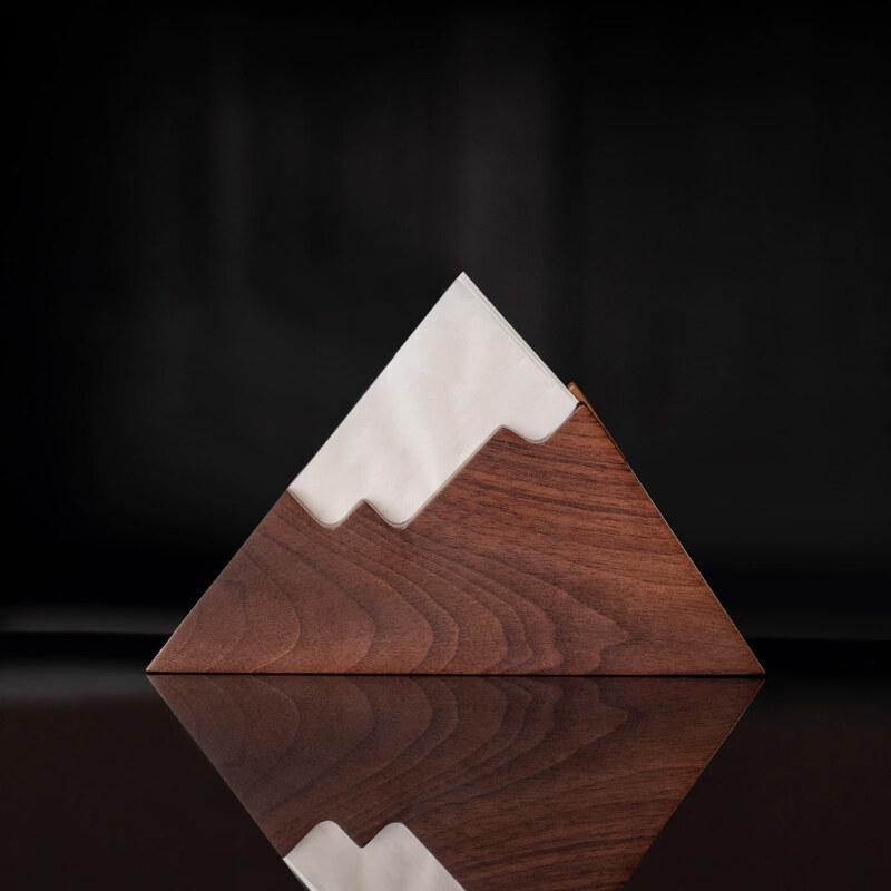 Qunrong North American Walnut Tissue Holder