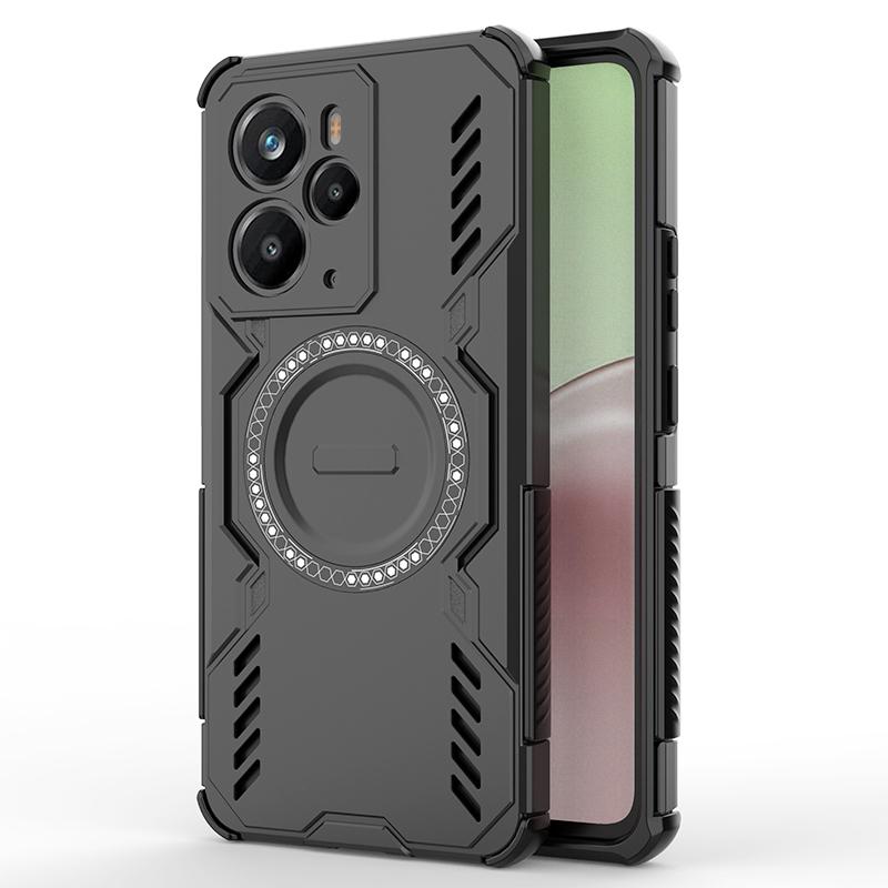 KEYSION Hollow Heat Dissipation Case for Realme 14 Pro+ 5G Magnetic Cooling Shockproof Phone Cover for OPPO Realme 14T 5G 14 5G