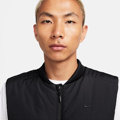 Nike Therma Vests Men's Black Baseball Collar Moderate Other