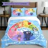 3pcs Duvet Cover Set (1*Duvet Cover + 2*Pillowcase, Without Core), Bluey Print Bedding Set, Bedroom Decor, All‑Season, Birthday Gift