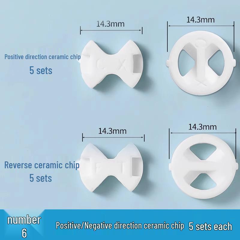 

Universal Hot/Cold Faucet Cartridge Set - Ceramic Disc, Silicone Pad, Sealing Ring, Gasket