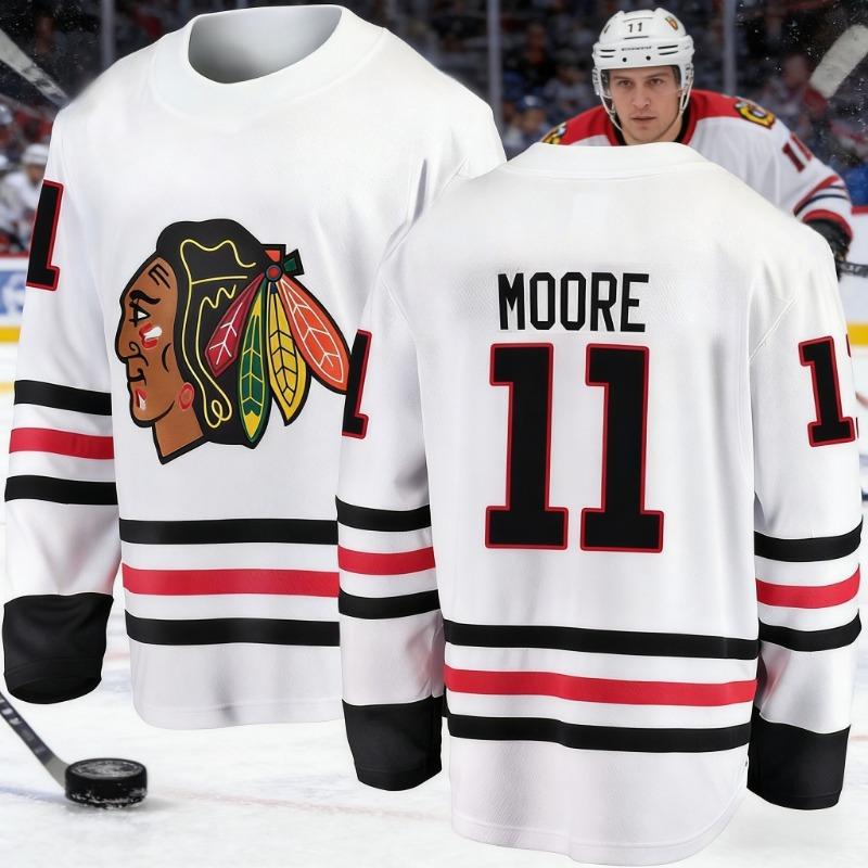 2026 Chicago Best-selling Men's Ice Hockey Sportswear White Breakthrough Edition Long Sleeve Breathable Shirt Kids