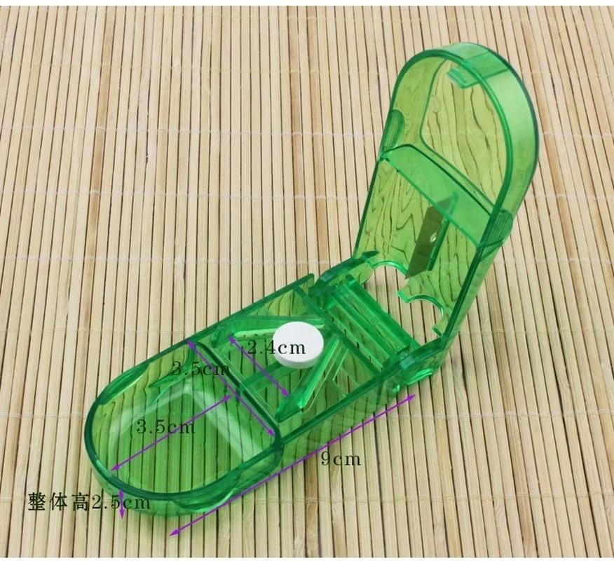 Portable Tablet Cutter Pill Storage Tools Splitter Divide Compartment Storage Household Convenience Medicine Case Box Care Boxs