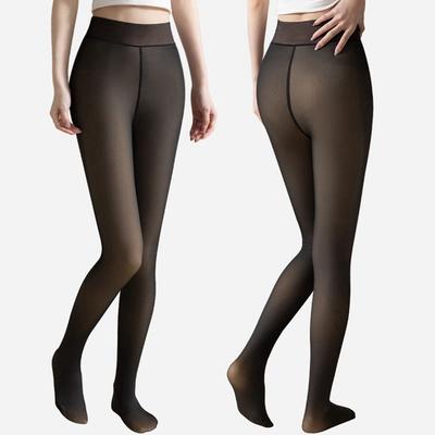 Women Plus Size Fleece Lined Tights,Shaping Pantyhose