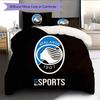 Biancheria da letto con motivo logo Atalanta BC Decorazione per la casa Regalo di compleanno (1 * copripiumino + 2 * federa, senza nucleo)
