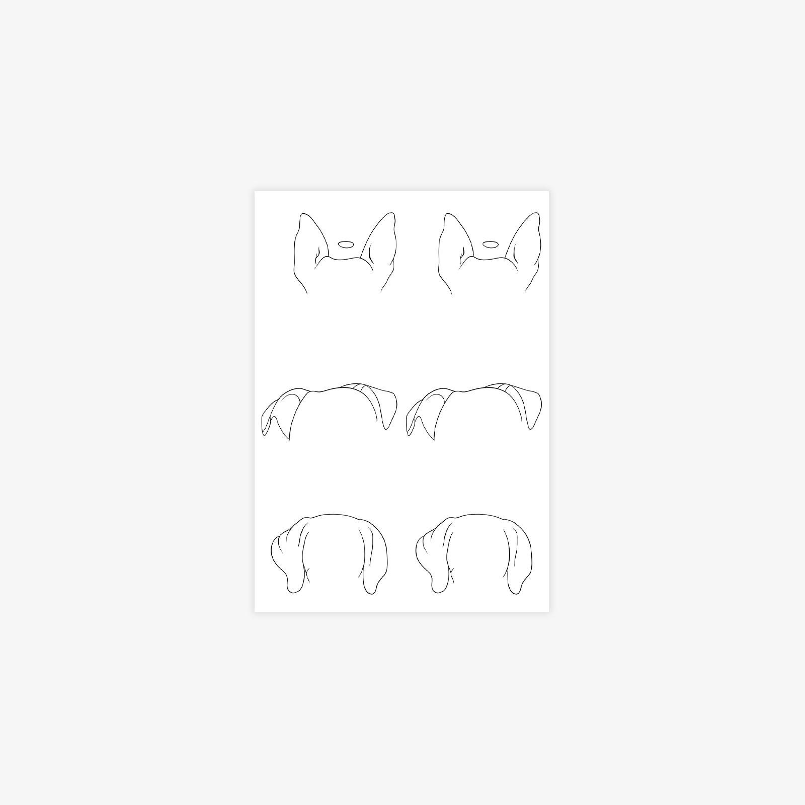 

Tattoo Stickers, Simple Stick Lines, Animals, Arm Tattoo Stickers 7*10