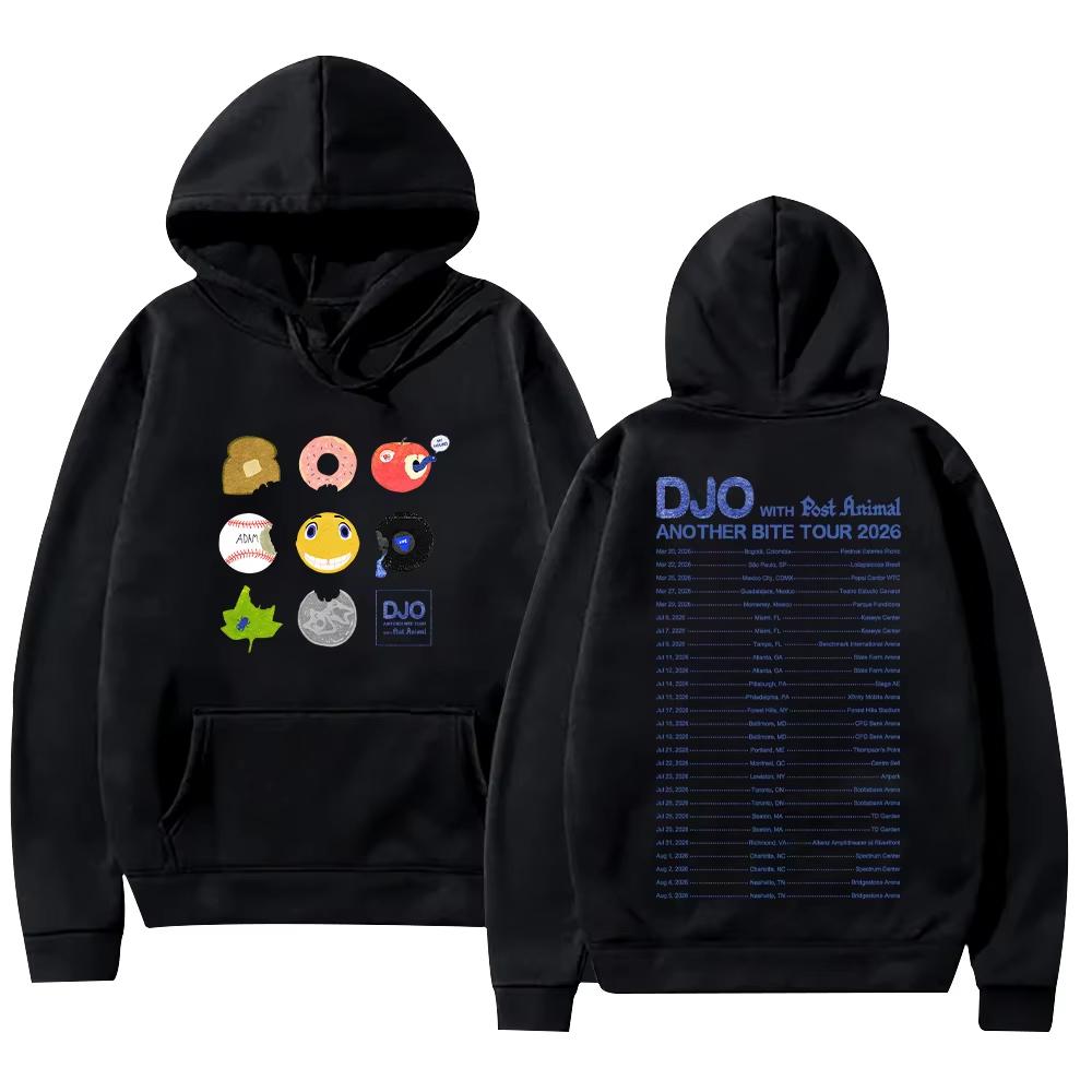 Djo Another Bite Tour 2026 Hoodie Joe Keery The Crux Graphic Clothes Long Sleeve with Hooded Vintage Printed Sweatshirt 4XL