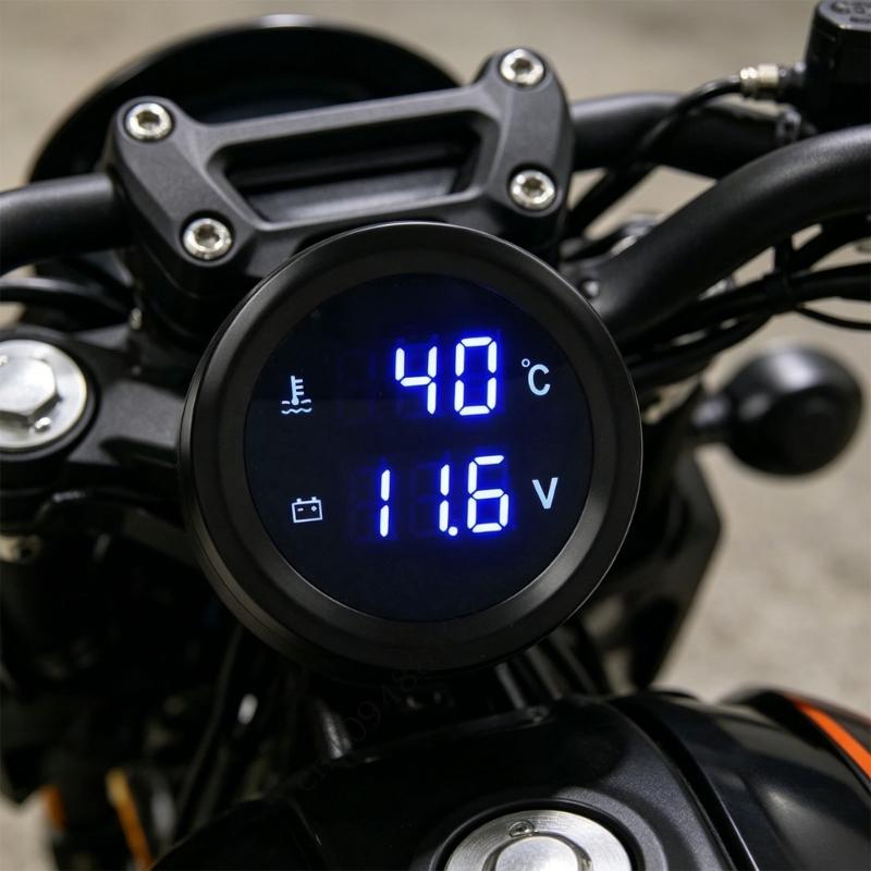 Universal 12V 24V Car Engine Coolant Temp And Battery Level Monitor