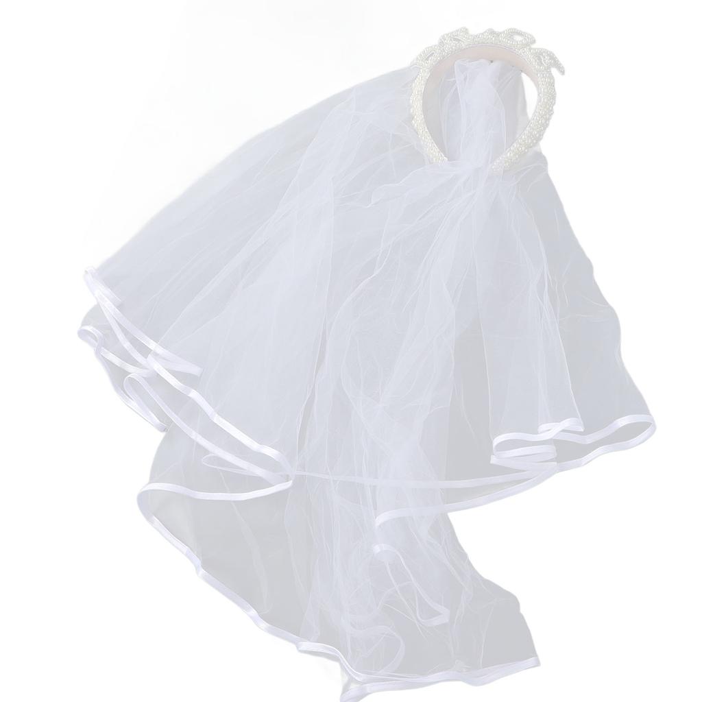 Braut Hochzeit Schleier Künstliche Perle Brief Stirnband Haar Zubehör Nail art Fotografie Werkzeug Whit