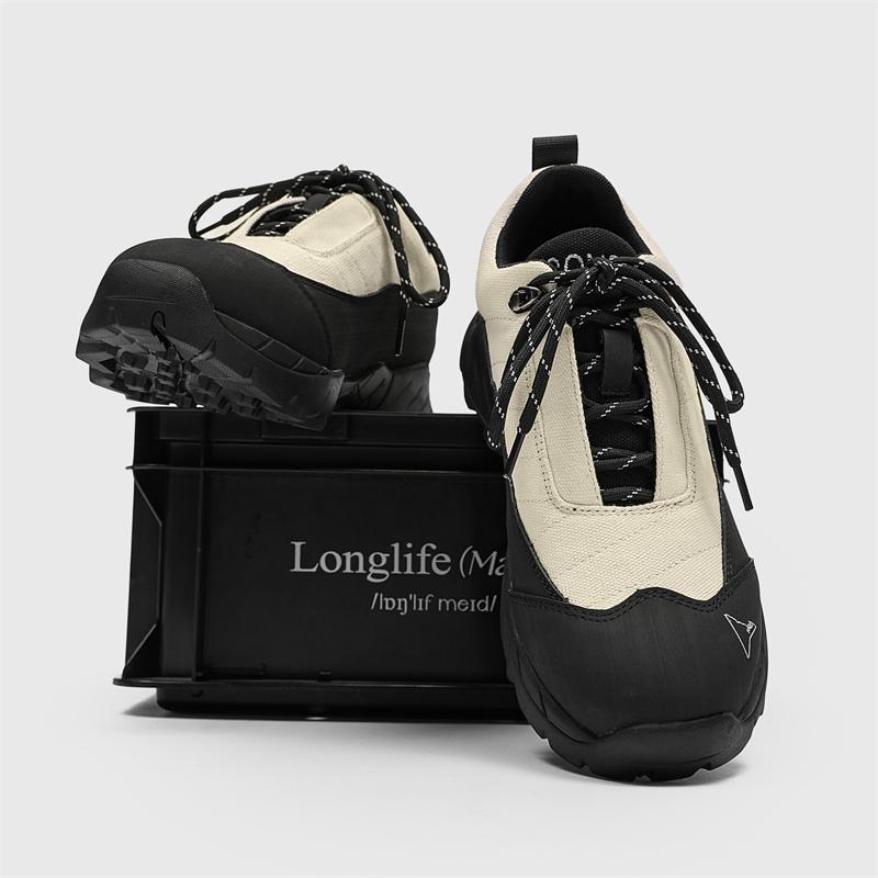 Fashion High Quality Leather Hiking Shoes Durable Outdoor Sport Men Trekking Leather Shoes Lace-Up Climbing Hunting Sneakers