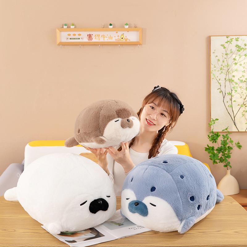 Toy Seal Plush Animal Pillow Cushion Sea Birthday Gift Bedroom Decoration Doll