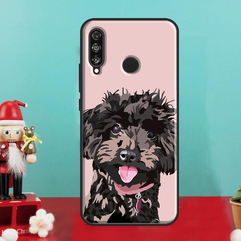 Cartoon Poodle Dog For Huawei Nova 9 10 SE 12i 12s 11i 8i Y90 Y60 Y70 Y72 Y73 Y61 Y91 P60 Pro P30 P40 Lite Case