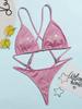 European & American Sexy Split Swimsuit - Women's Solid Color Bikini