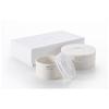 JILL STUART Microwave Pack Storage Containers, White, 2-Piece Set, Microwave Safe, Made in Japan, 41635-33455