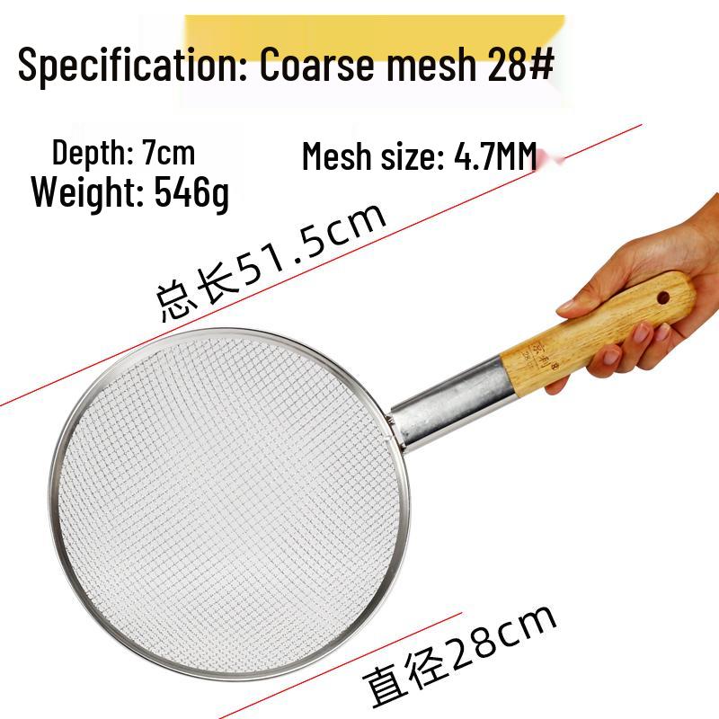 

Commercial Stainless Steel Large Slotted Spoon and Noodle Strainer Colander