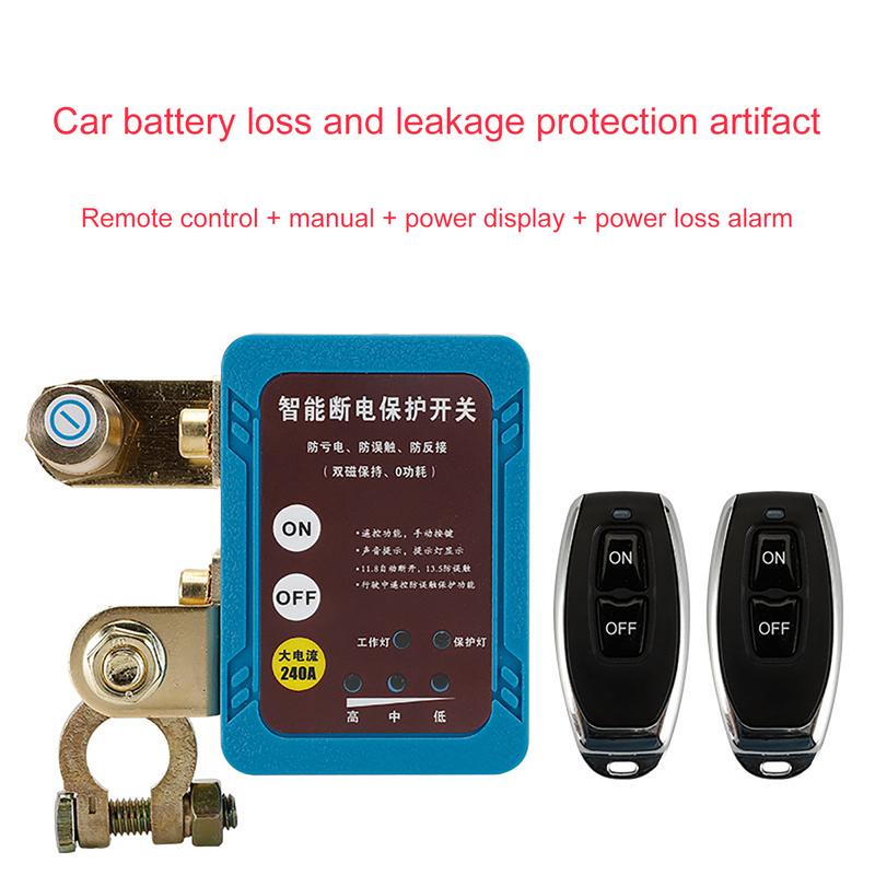 Automatické dálkové odpojení baterie Chránič svorek autobaterie 12V/24V odpojení autobaterie Příslušenství vozidla