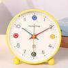 Analog Alarm Clock with Night Light Non-Ticking Silent Battery Operated Bedroom Desktop Digital Quartz Clock Children Students Birthday Gift