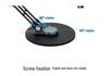 Portable Monitor Stand for 19" Displays, Adjustable with Multi-Axis Rotation and Weighted Base