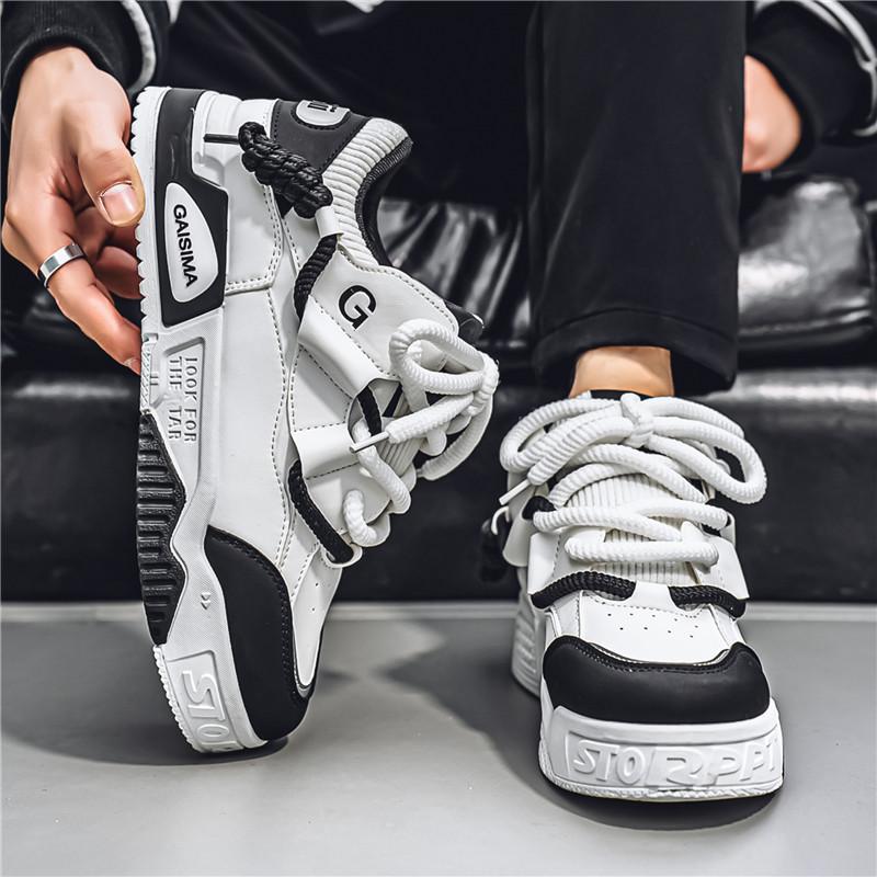 Scarpe da ginnastica comode, traspiranti, alla moda, per studenti e ragazzi, casual, quattro stagioni, da uomo, con suola morbida.